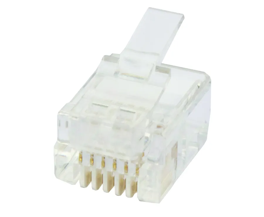 PLUG RJ12 6P6C Flat Stranded UTP 100PK