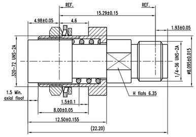 Huang Liang BMA Female to SMA Female Bulkhead Mount Adapter