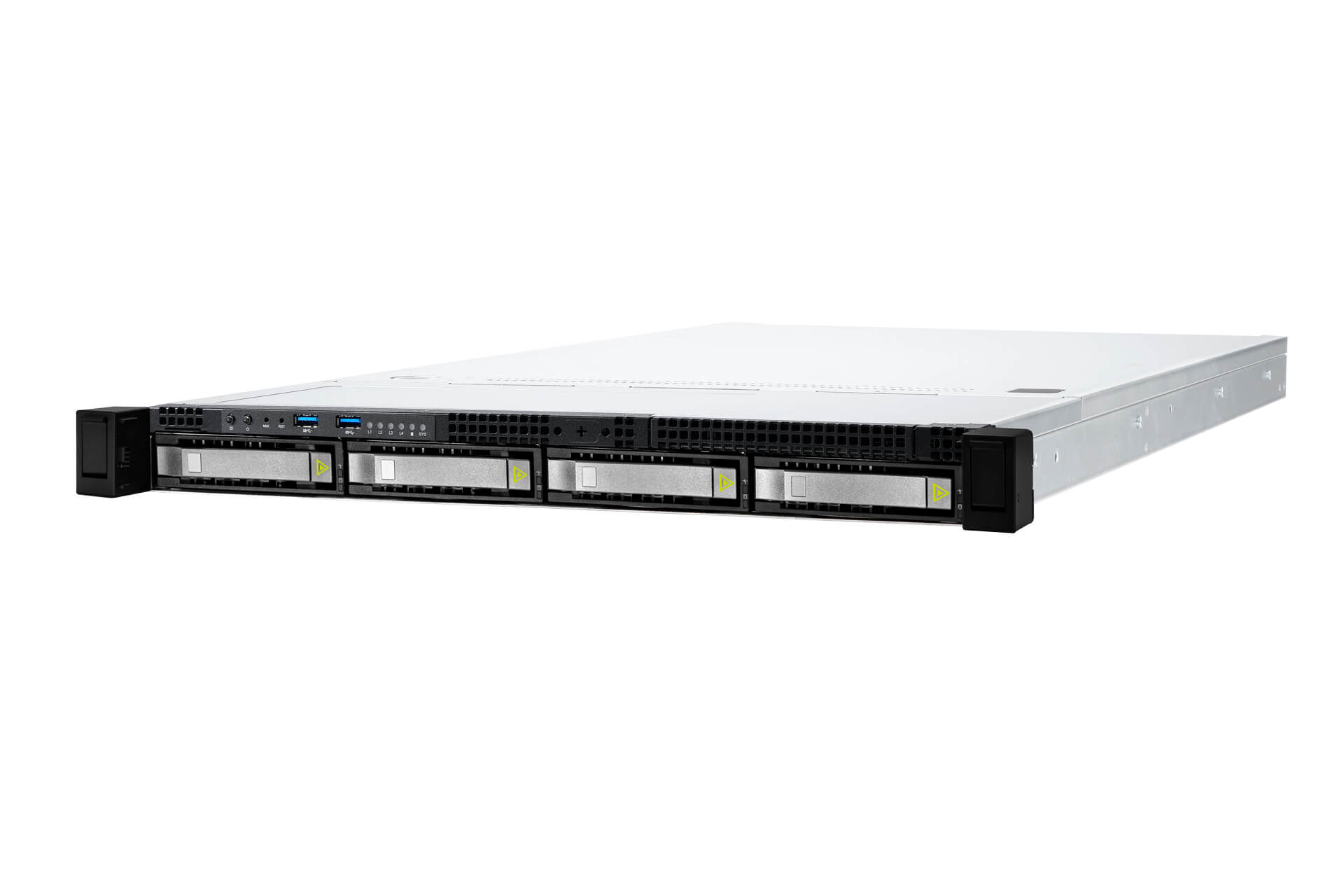 INWIN RS104 1RU RACK SERVER CHASSIS/500W PSUs/4x3.5" HOT SWAP Mini SAS HD