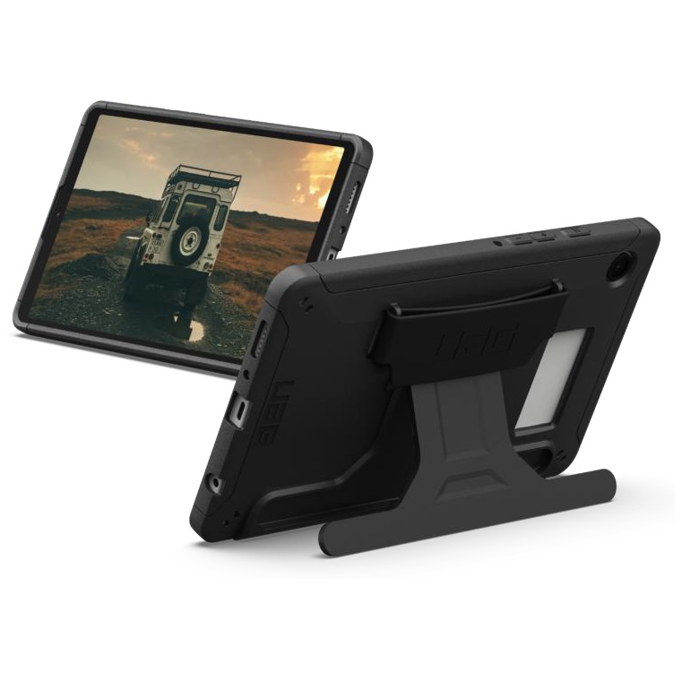 UAG Scout Samsung Galaxy Tab A11+ (11') with Kickstand & Handstrap Rugged Case - Black (224462114040), 10 Years Warranty