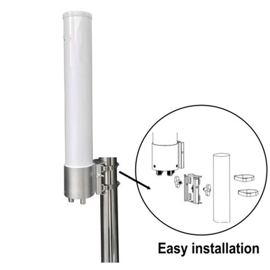 Dual Polarity WiFi MIMO 360° Omni Antenna, 5150 to 5850 MHz, 13 dBi, SMA Female