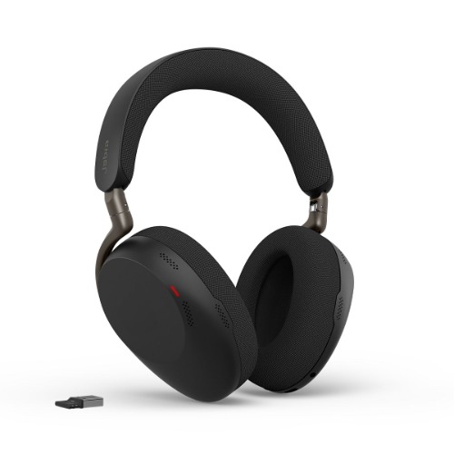 Jabra Evolve3 85 wireless UC headset, Bluetooth, Advanced ANC, 6 MEMS microphones, 120hr battery, USB dongle, Link390A BT, USB-A