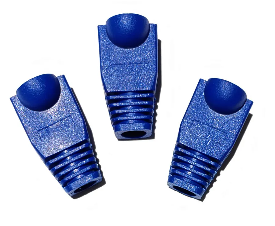 STRAIN RELIEF BOOT RJ45 BLUE 10PK (pack of 10)