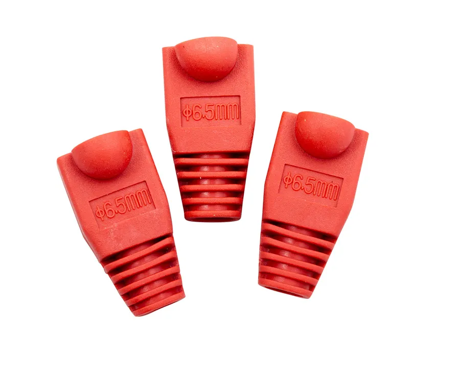 STRAIN RELIEF BOOT RJ45 RED 10 pack (pack of 10)