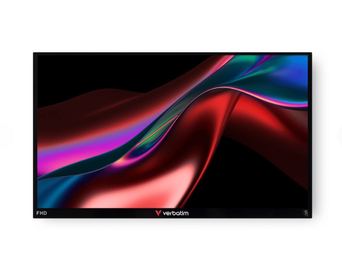 Verbatim 15.6' IPS USB-C Touch Full HD 1920 x 1080, 10 Point Touch, - Tilt, Speaker, Earphone, Business Ultra Portable IOS Monitor