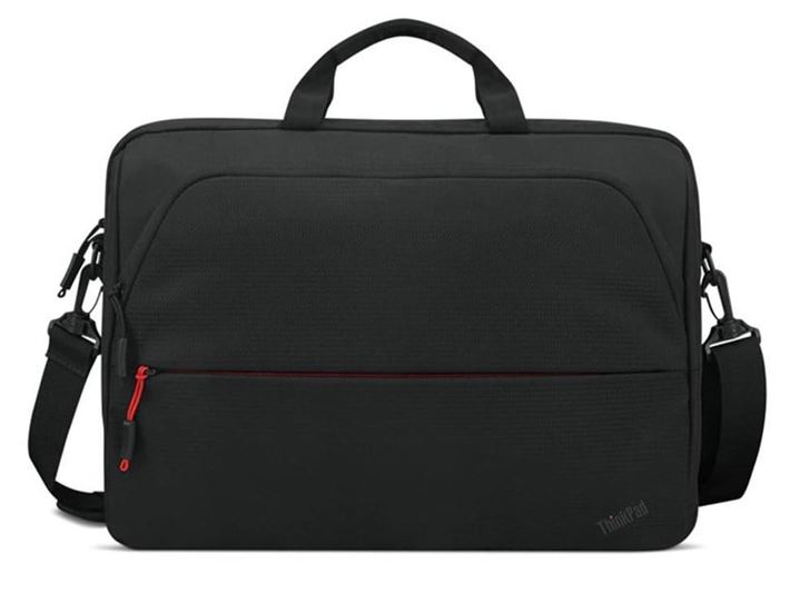 LENOVO Essentials 16' Toploader Bag Notebook Case - Classic Black Nylon Exterior, Dedicated Padded PC Pocket fits 13.3' 14' 15.6' 16' Laptop