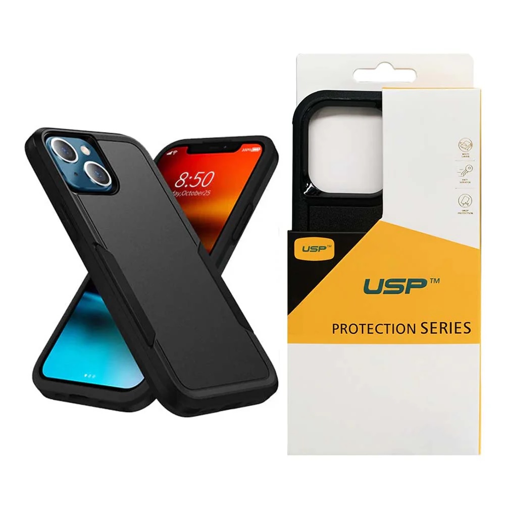 USP Rugged Apple iPhone 17e / iPhone 16e 5G (6.1') Armor Light Case Black - No-Slip, Sleek, Drop-Protection, Strong & Durable, 5 Years Warranty