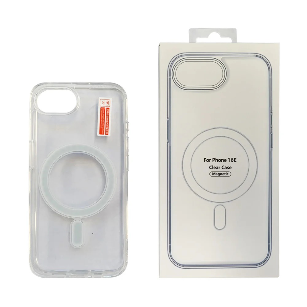 USP Apple iPhone 17e / iPhone 16e (6.1') Clear Case with MagSafe - Built-in magnets, Scratch Resistant, Crystal Clear,Shockproof, 5 Years Warranty