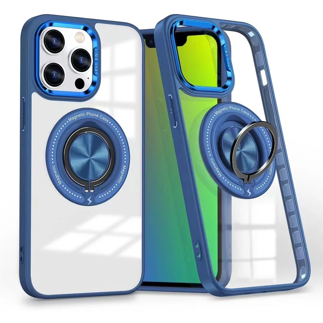 USP Apple iPhone 18 Pro Max / iPhone 17 Pro Max (6.9') Ring Holder Case with Magsafe Dark Blue - Drop Resistance, Scratch Protection, 5 Years Warranty