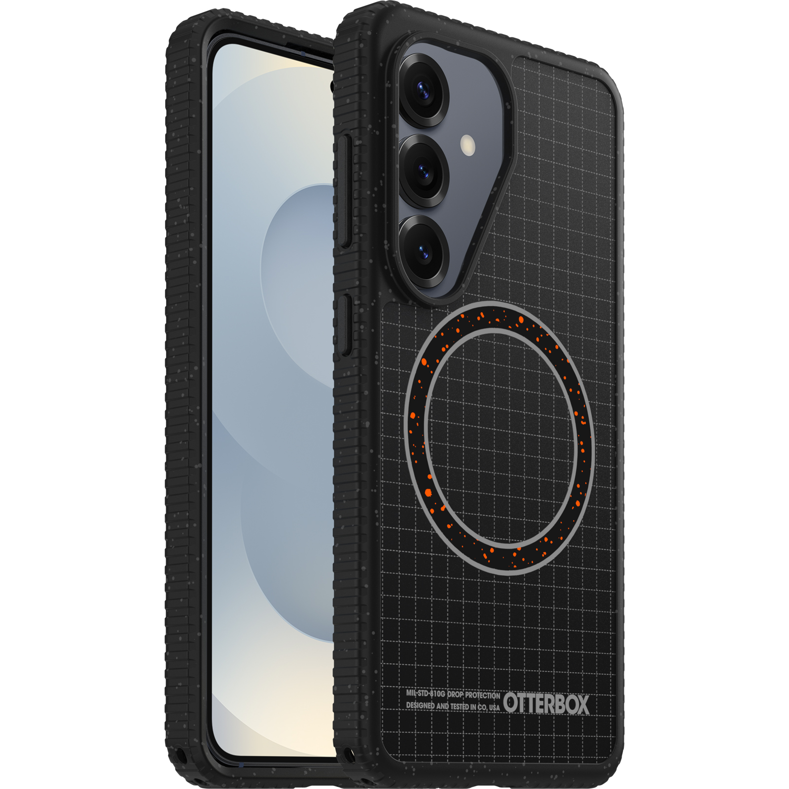 OtterBox Sole Samsung Galaxy S26 5G (6.3') Case Night Raid (Black) - (77-000052), DROP+ 5X Military Standard, Raised Edges, 7 Years Warranty