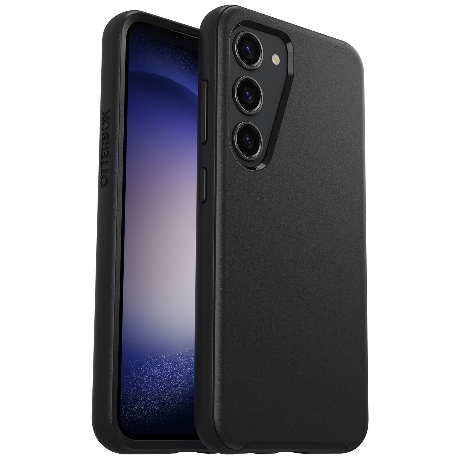 EOL OtterBox Symmetry Samsung Galaxy S23 5G (6.1') Case Black - (77-91135), Antimicrobial, DROP+ 3X Military Standard, Raised Edges, 7 Years Warranty