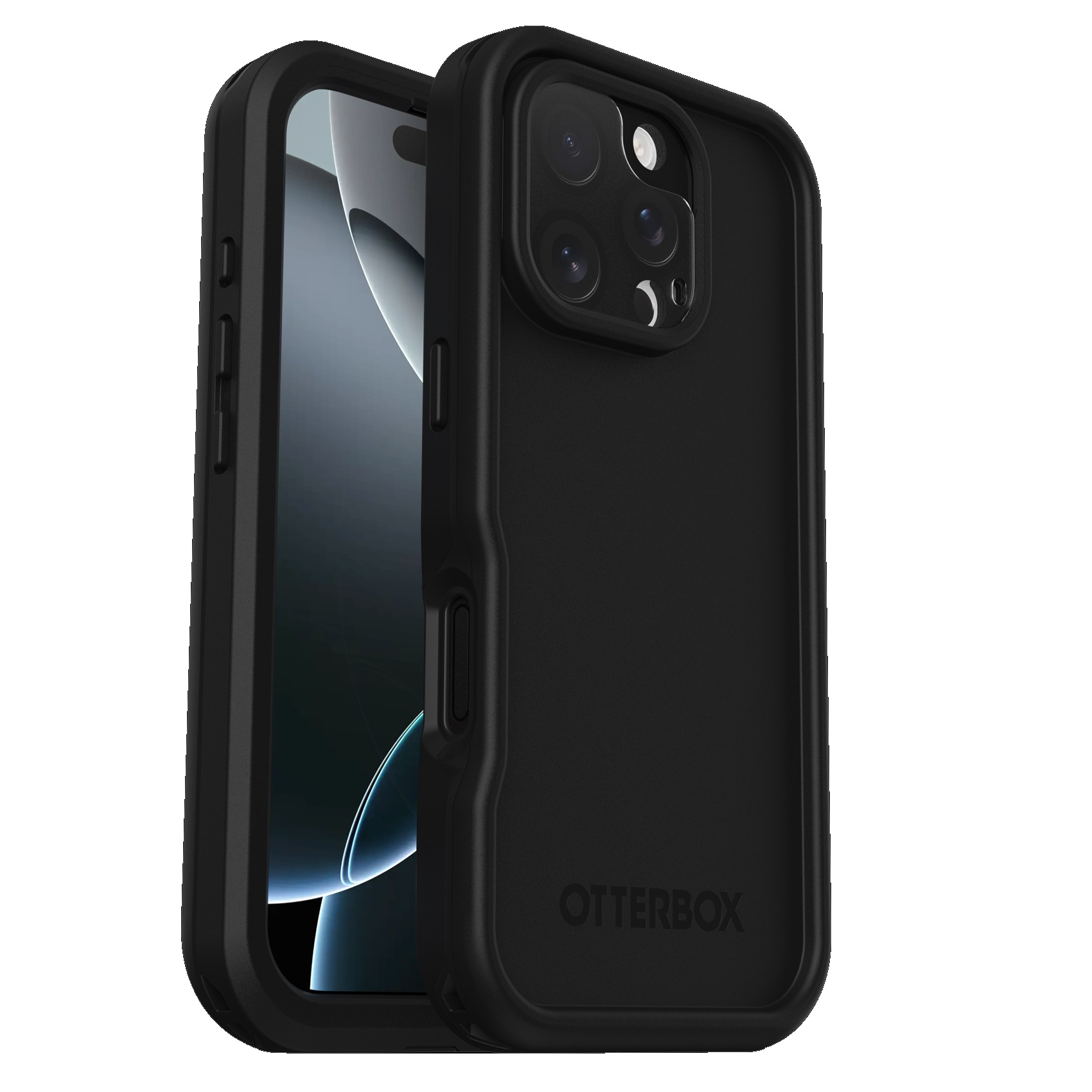OtterBox FRE MagSafe Apple iPhone 16 Pro Max (6.9') Case Black - (77-96158), DROP+ 5X Military Standard, Built-In Screen Protector, 7 Years Warranty