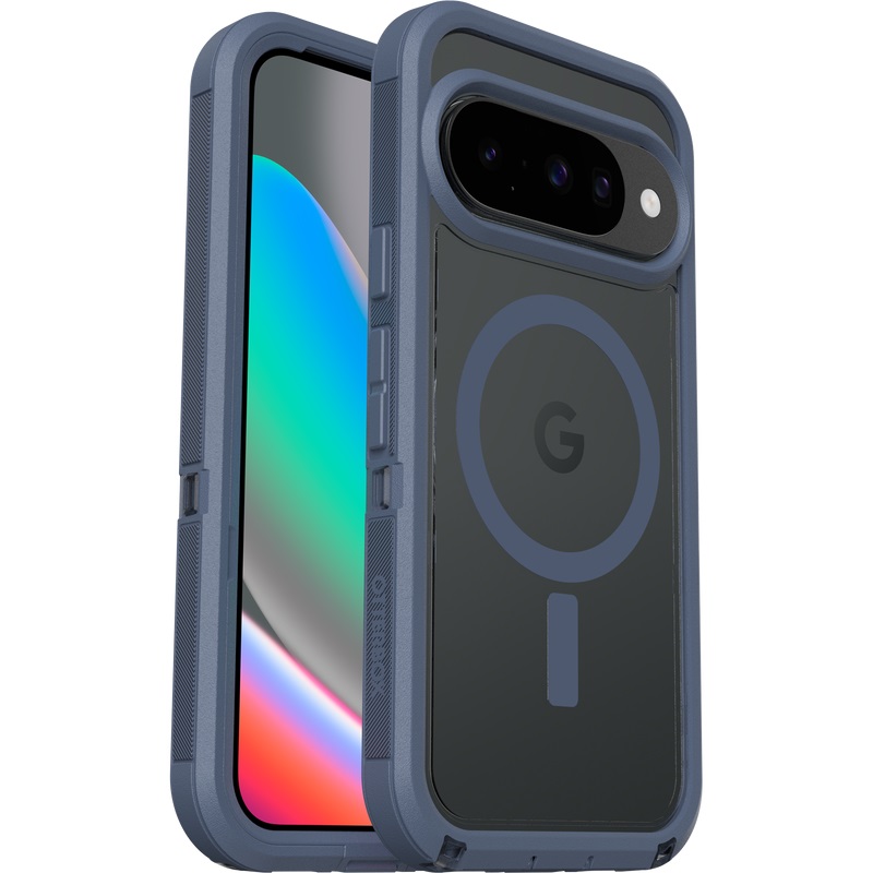 OtterBox Defender Pro XT Clear Magnets Google Pixel 10/Pixel 10 Pro Bootcut Case - Blue (77-98262), DROP+ 7X Military Standard, 7 Years Warranty