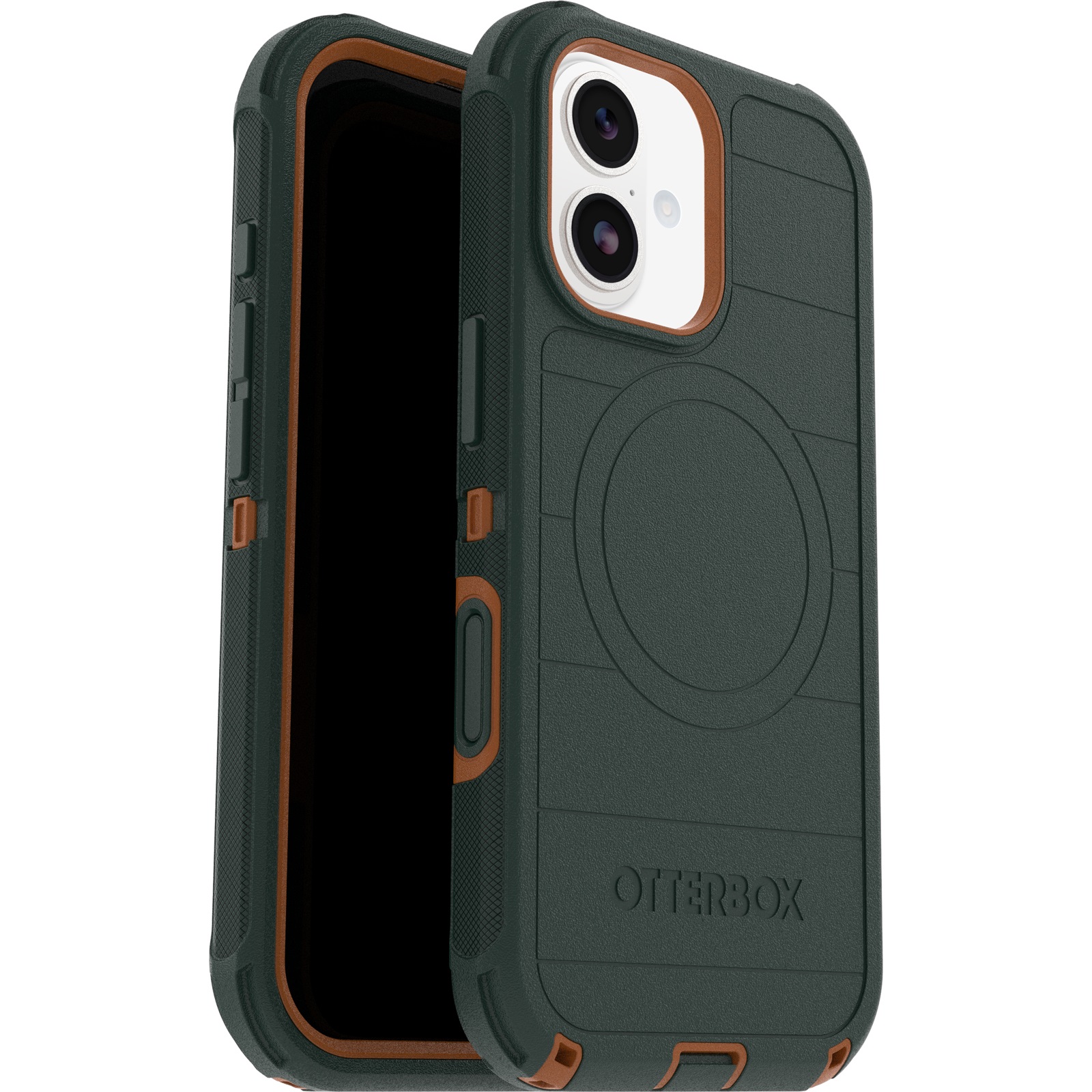 OtterBox Defender Pro MagSafe Apple iPhone 17 (6.3') Case Green Intrigue - (77-98362), DROP+ 7X Military Standard, Tri-Layer, 7 Years Warranty