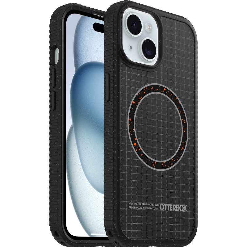 OtterBox Sole MagSafe Apple iPhone 17e / iPhone 16e / iPhone 15 / iPhone 14 / iPhone 13 (6.1') Night Raid Case Black-(77-99550), 7 Years Warranty