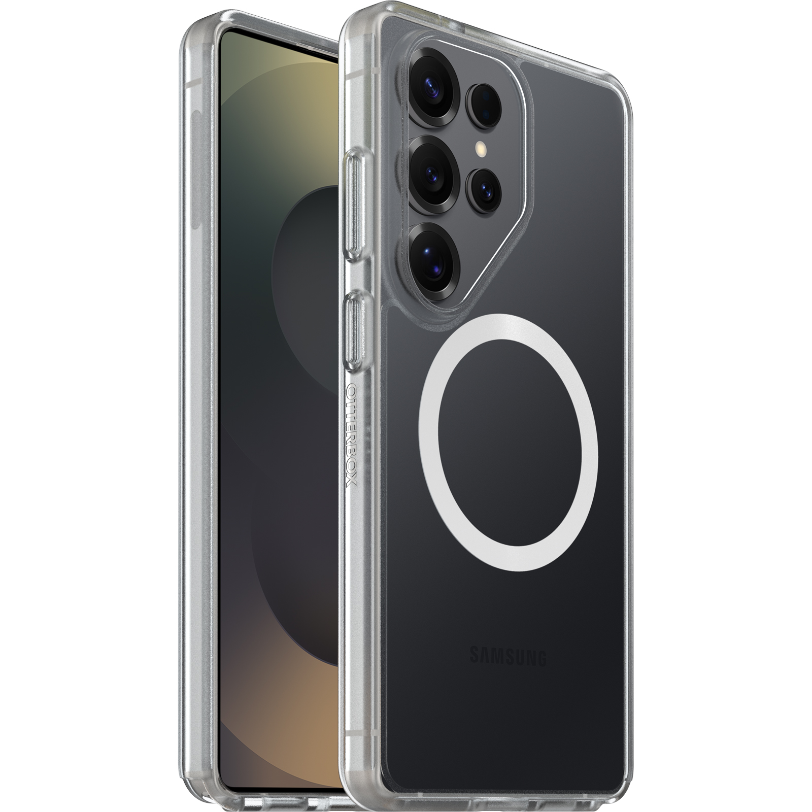 OtterBox React Magnets Samsung Galaxy S26 Ultra 5G (6.9') Case Clear - (77-99943),DROP+ Military Standard,Raised Edges,7 Years Warranty