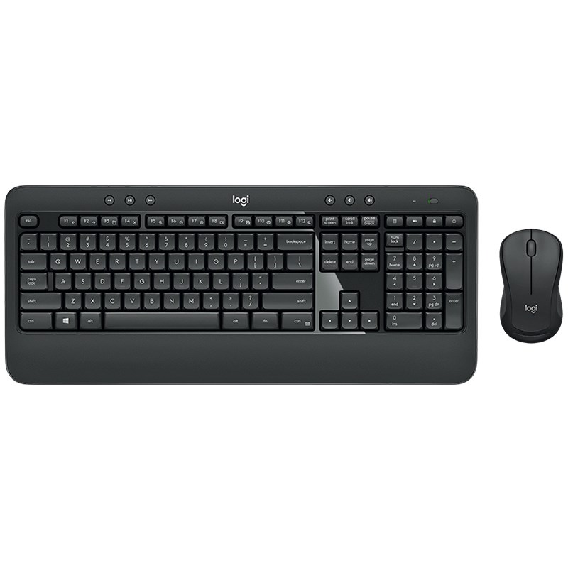 Logitech MK540 Advanced Wireless Keyboard & Mouse Combo - USB Receiver, 10 Meter Wireless Connection, Plug and Play, Contoured Mouse 920-008682