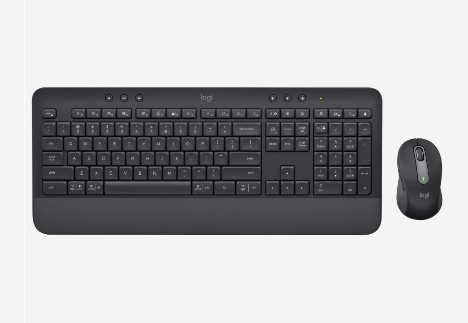 Logitech MK650 Wireless Keyboard & Mouse - Graphite for Business