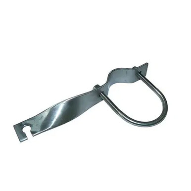 ZCG Right Angle Twisted Pole Mount Bracket for Stud Antennas, Stainless Steel, 50-60mm Pole