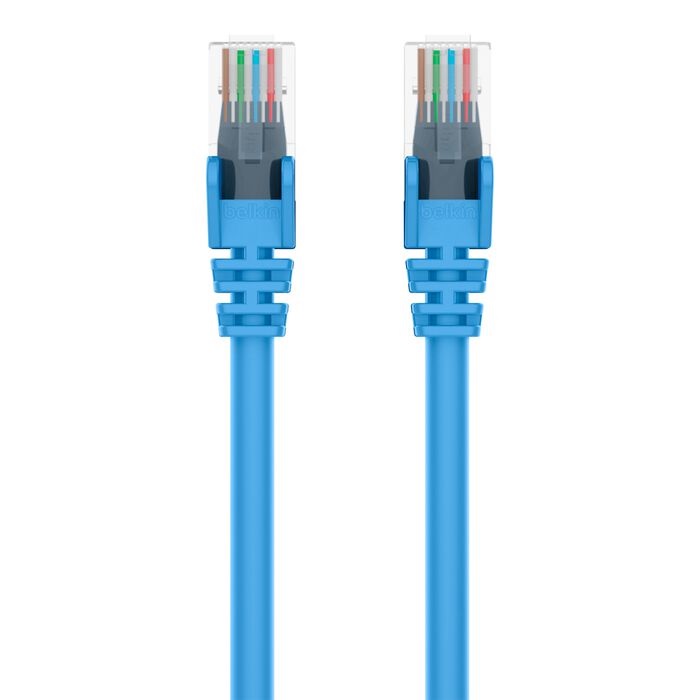 Belkin Cat6 Network Cables (10M) - Blue (A3L980bt10MBLUS), Exceeds 500MHz In Performance Test, Snagless Prevents Breaking & Cracking, 2 Years Warranty