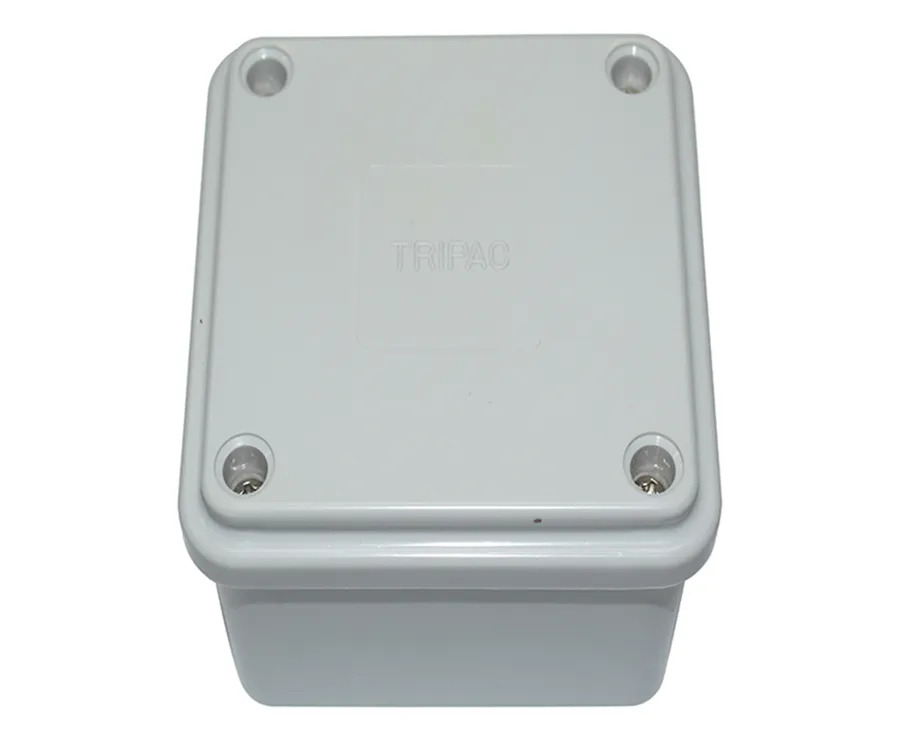 ADAPTABLE BOX PVC 100 X 100 X 75MM GREY