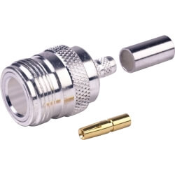 N Female Connector for RG-58 / L-195 Coaxial Cable