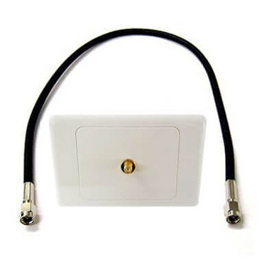 Wall Plate Kit SMA Female - with SMA-SMA Patch Cable