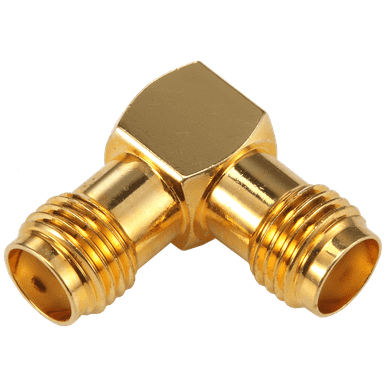 RF Adapter SMA Female to SMA Female Right Angle
