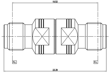 Huang Liang 3.5 mm Female to 3.5 mm Female Adapter