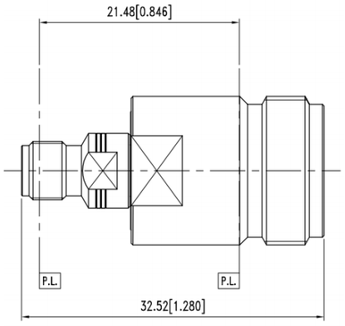 Huang Liang 3.5 mm Female to N Female Adapter