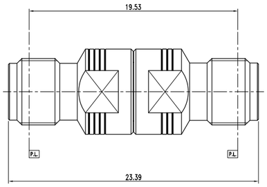 Huang Liang 2.92 mm Female to 3.5 mm Female Adapter