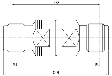Huang Liang 2.92 mm Female to SMA Female Adapter
