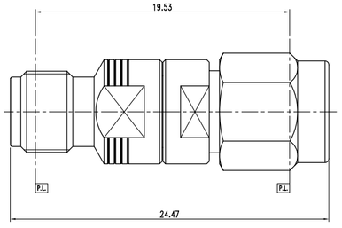 Huang Liang 2.92 mm Female to SMA Male Adapter