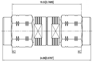 Huang Liang 2.92 mm Male to 2.92 mm Male Adapter