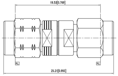 Huang Liang 2.92 mm Male to SMA Male Adapter