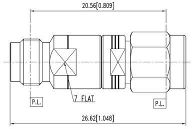 Huang Liang 2.4 mm Female to 3.5 mm Male Adapter