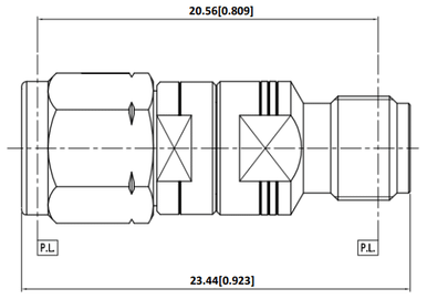Huang Liang 2.4 mm Male to 3.5 mm Female Adapter