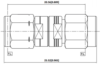 Huang Liang 2.4 mm Male to 3.5 mm Male Adapter