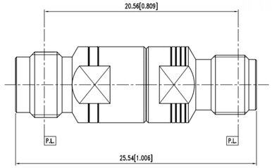 Huang Liang 1.85 mm Female to 2.92 mm Female Adapter