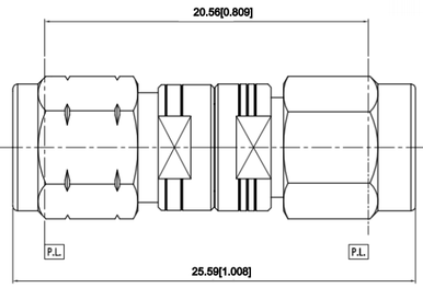 Huang Liang 1.85 mm Male to 3.5 mm Male Adapter