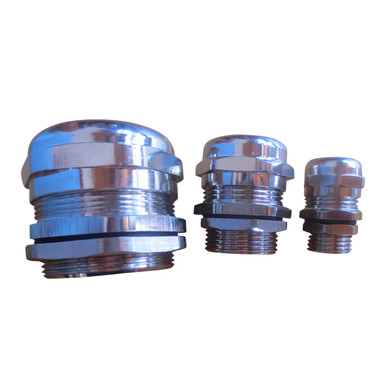 AES Cable Gland, Chrome - M16 (Internal diameter: 10mm)