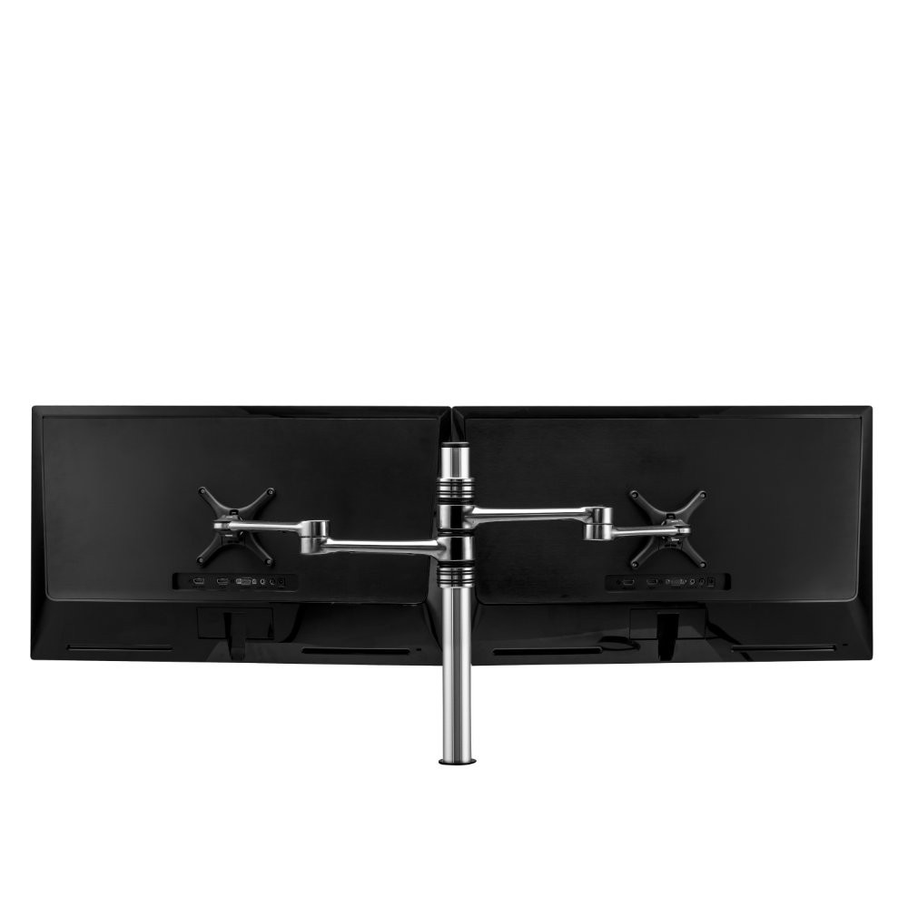 Atdec Dual Swing Arms on Post - Silver