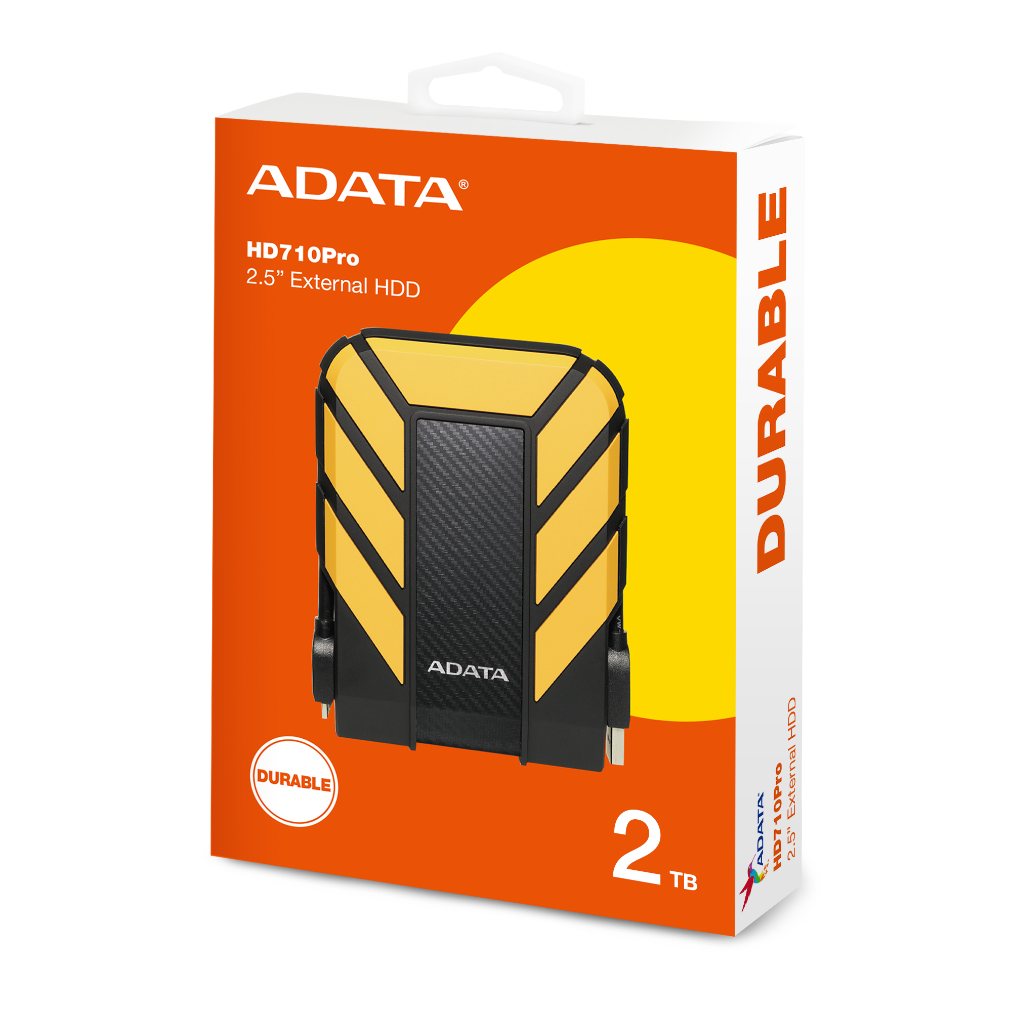 2TB ADATA HD710 PRO EXTERNAL HDD (RUGGED YELLOW)
