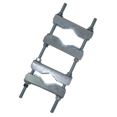 Pipe-to-Pipe (Parallel) Clamp Bracket, Stainless