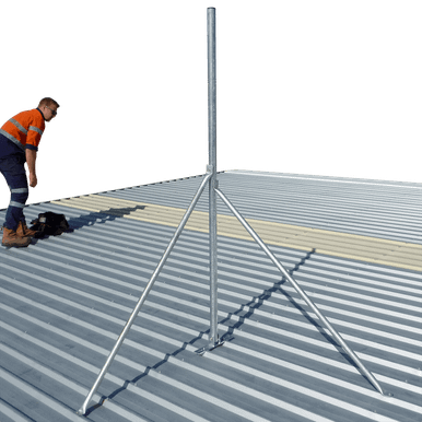 Screw Down Roof Mast 2m, 32mm Pole
