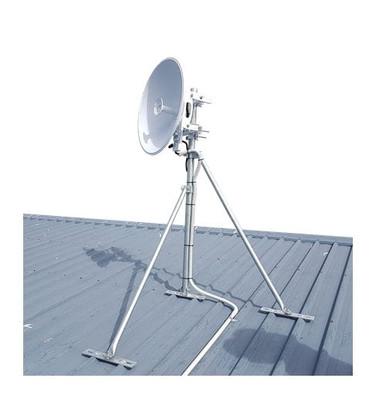 Collared Hinged Roof Mast 3m, 48mm Pole Diameter, 2 piece adjustable