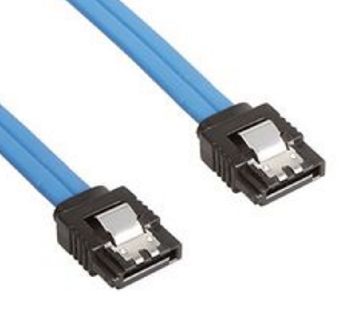 Astrotek SATA 3.0 Data Cable Male to Male Straight 180 to 180 Degree with Metal Lock 26AWG Blue 50cm ~FC-5080
