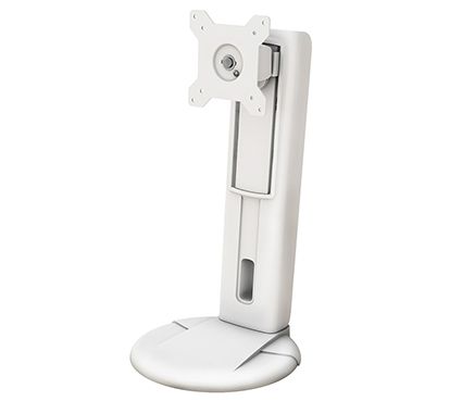 AAVARA HA741W WHITE FREE STANDING SINGLE MOUNT MONITOR STAND