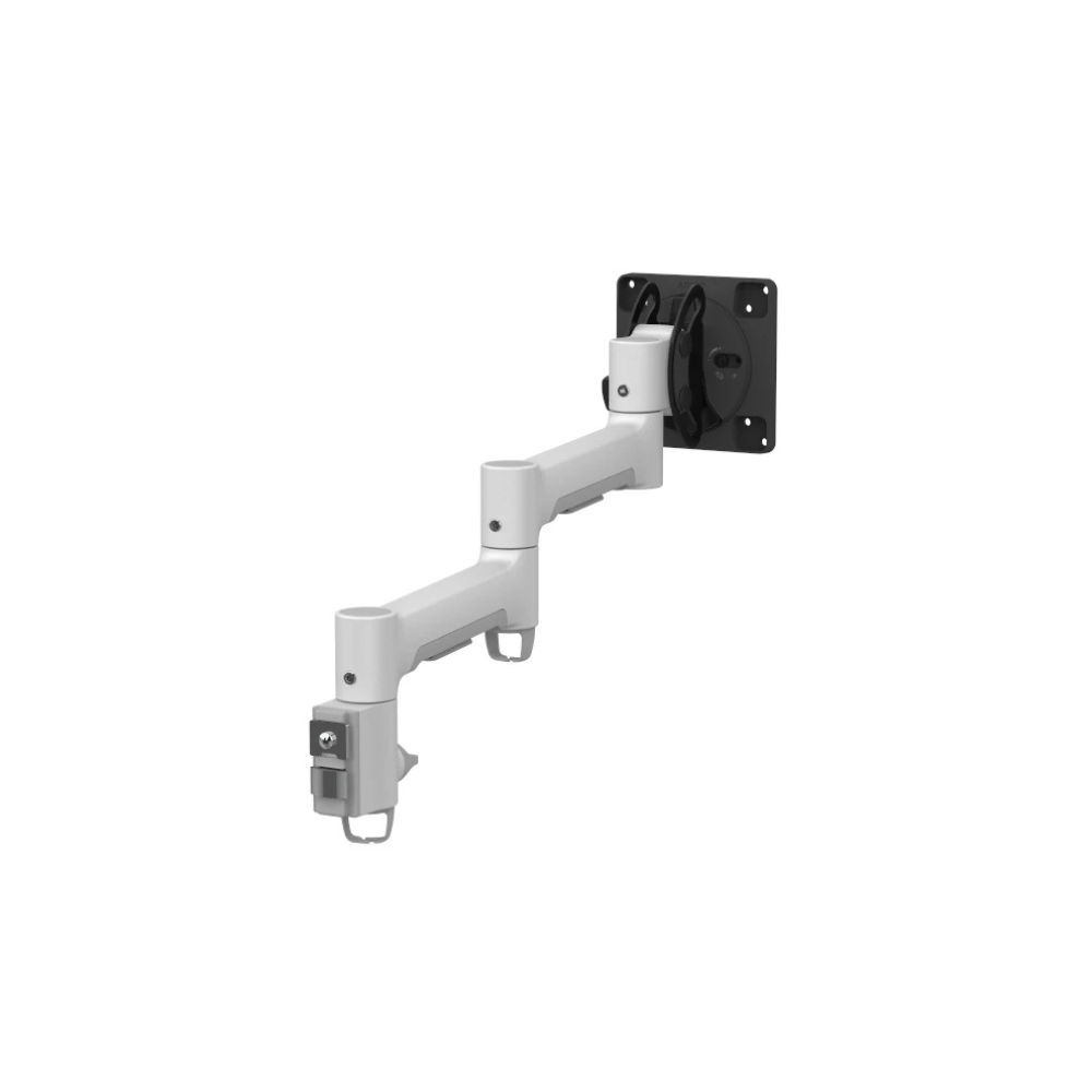 Atdec AWM Heavy-Duty Medium Swing Monitor Arm - White