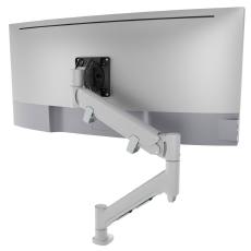 Atdec Single Monitor Heavy-Duty Dynamic Arm - C-Clamp - Silver